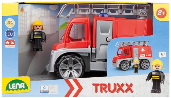 Auto Truxx strażak plastik 29cm z figurką w pudełku 39x22x16cm 24m+