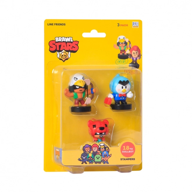 brawl stars 3 pack figurki z pieczątkami