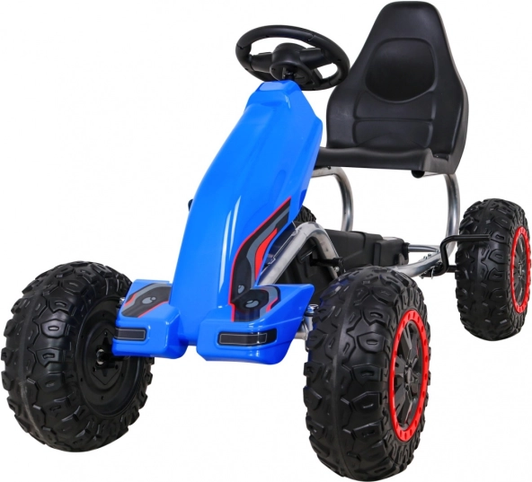 Duży dziecięcy gokart na pedały Strong niebieski