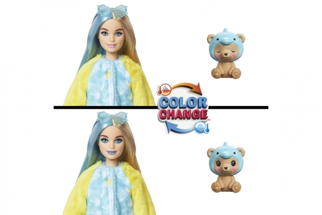 Lalka Barbie Cutie Reveal w Kostiumie Misia - Delfin
