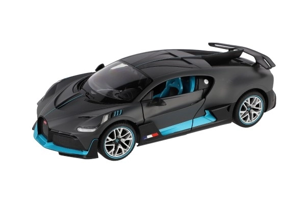 Auto RC Bugatti Divo szare plast 32cm 2,4GHz na zdal. sterowanie na baterie w pudełku 43x18x25cm