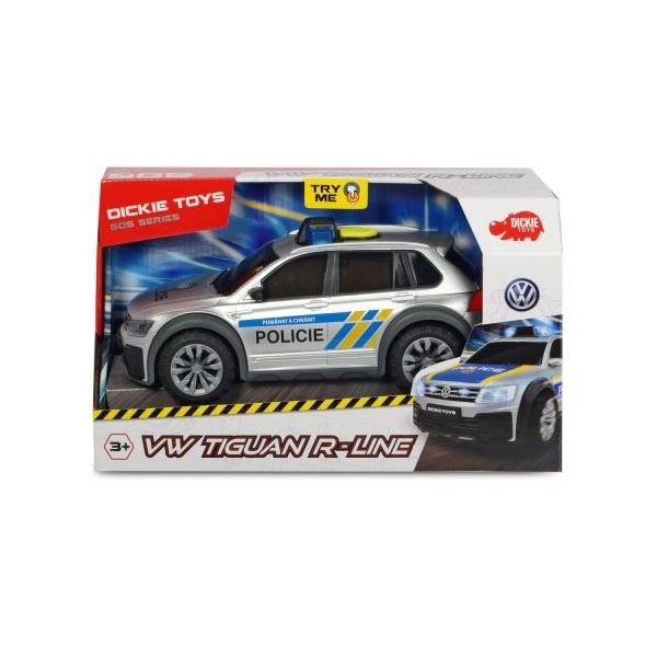 Policyjny samochód VW Tiguan R-Line, wersja czeska