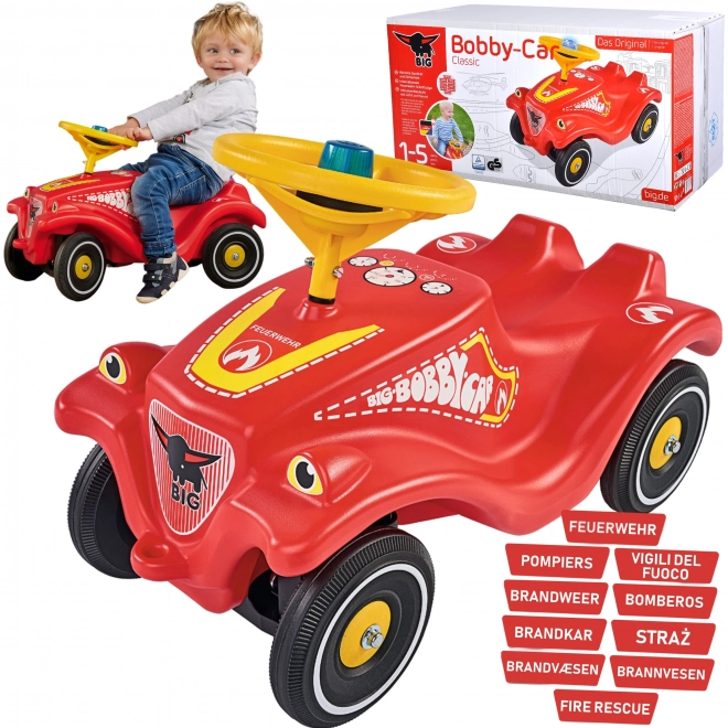 Jeździk Bobby Car strażacki samochód z dźwiękiem