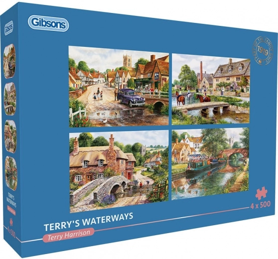 GIBSONS Puzzle Wodne szlaki Terry’ego 4x500 elementów