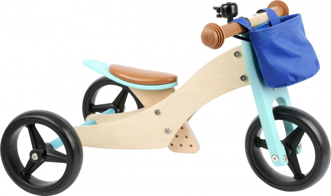 Small Foot Drewniane odpychadło Trike 2w1 turkusowe