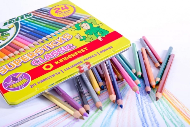 Supersticks 24 kolorów w metalowym pudełku
