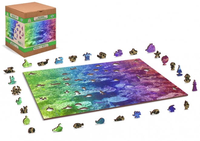 Drewniane puzzle Wooden City Rafa koralowa 2w1, 1000 elementów EKO