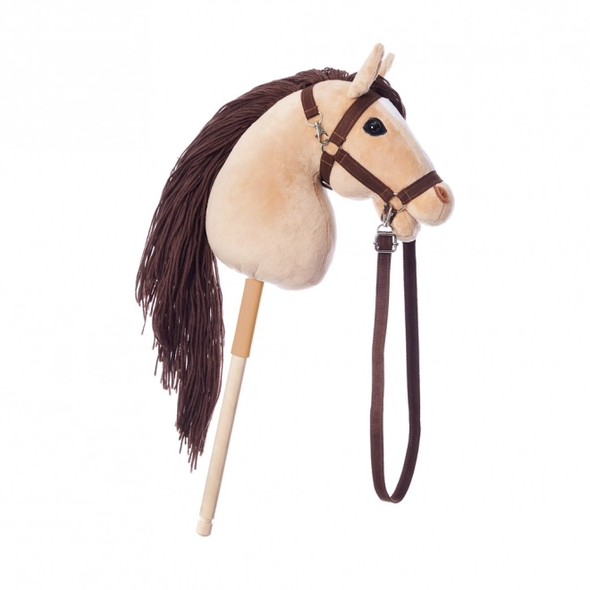 HOPPIHORSE koń na patyku hobby horse rozmiar A3 beżowy