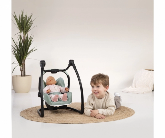 3w1 Fotelik samochodowy i krzesełko Maxi Cosi zielono-szare dla lalek