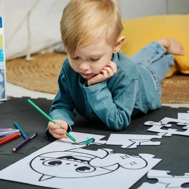 Baby MAXI 2x10 elementów puzzle Dzień Szczęśliwego Rekina, Baby Shark