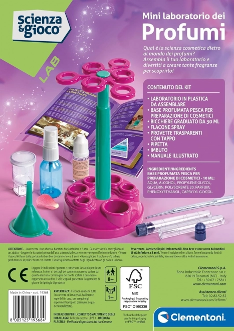 CLEMENTONI Nauka&Zabawa Małe laboratorium perfumeryjne
