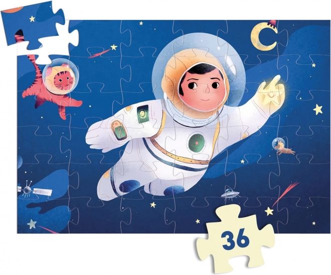 Puzzle Astronauta na Księżycu 36 elementów