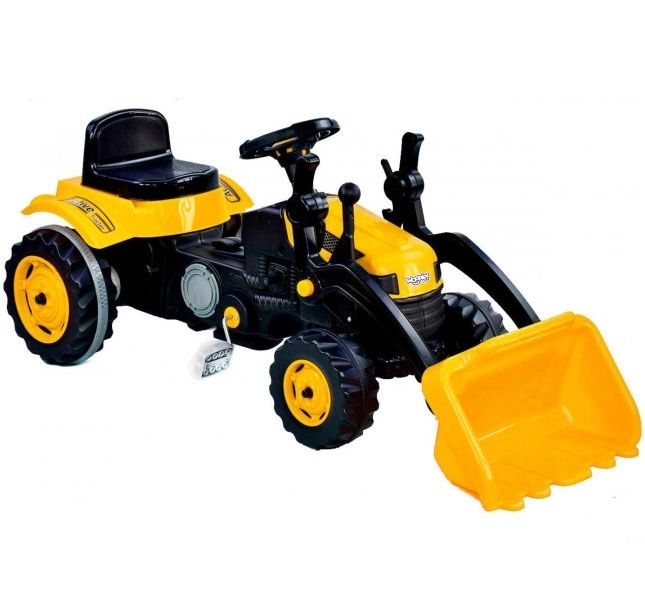 Dziecięcy traktor na pedały z przednią ładowarką