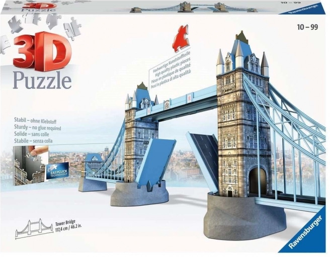 Ravensburger 3D puzzle Tower Bridge Londyn – 282 elementy