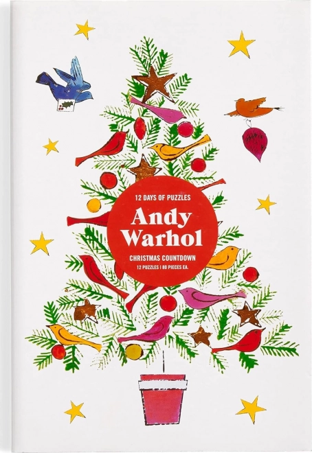 Świąteczne puzzle adwentowy kalendarz 12 dni według Andy'ego Warhola