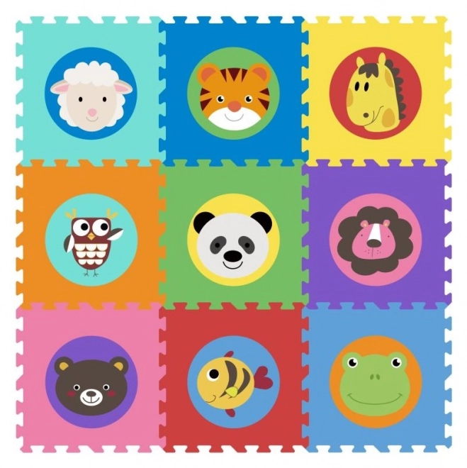 ECOTOYS Piankowe puzzle Zwierzęce główki (29x29)