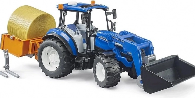 Bruder Traktor New Holland T5.120 z ładowaczem czołowym i przyczepą