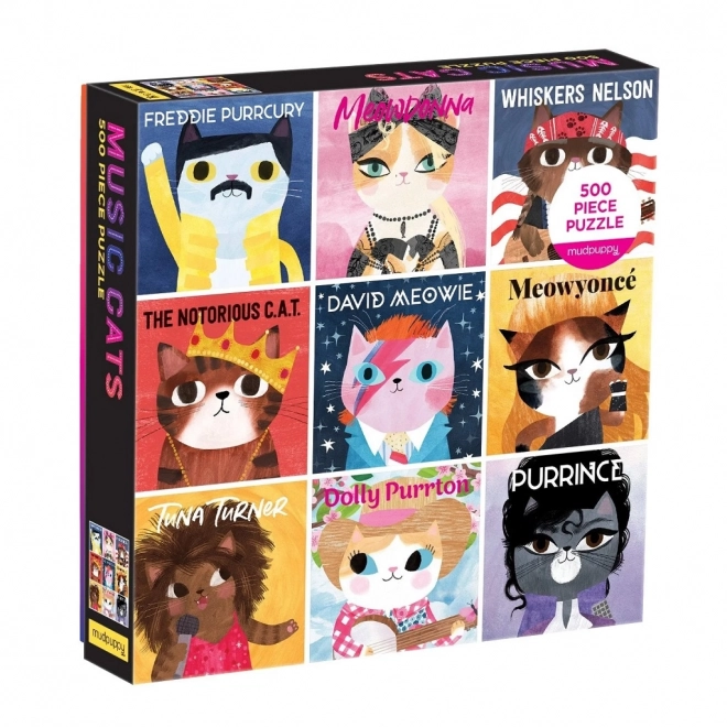 Muzyczne puzzle Koty 500 kawałków