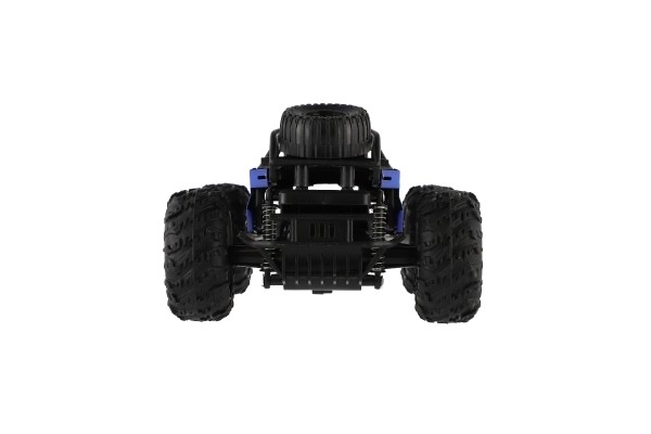 Auto RC buggy terenowe niebieskie 22cm plastikowe 2,4GHz na baterie + paczka do ładowania w pudełku 32x16x18cm