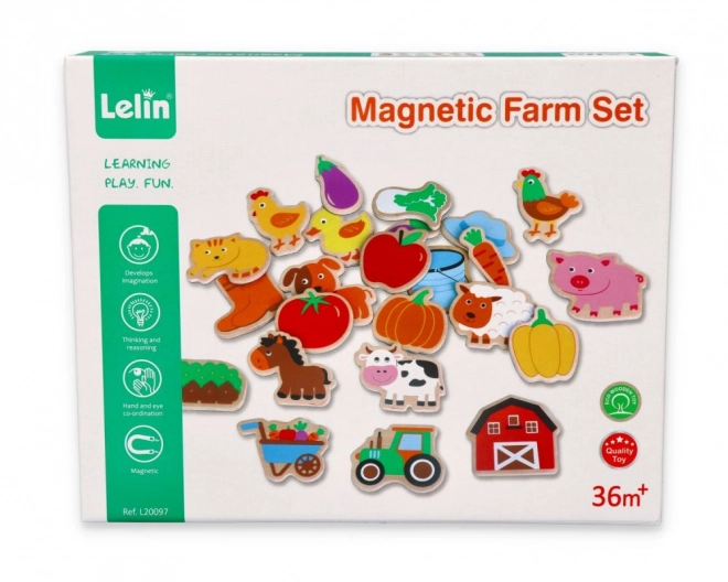 Magnesy Farma - Zestaw 24 sztuki