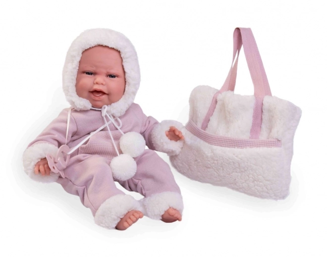 Antonio Juan 70360 CLARA - realistyczna lalka niemowlę z specjalną funkcją ruchową i miękkim materiałowym ciałem - 34 cm