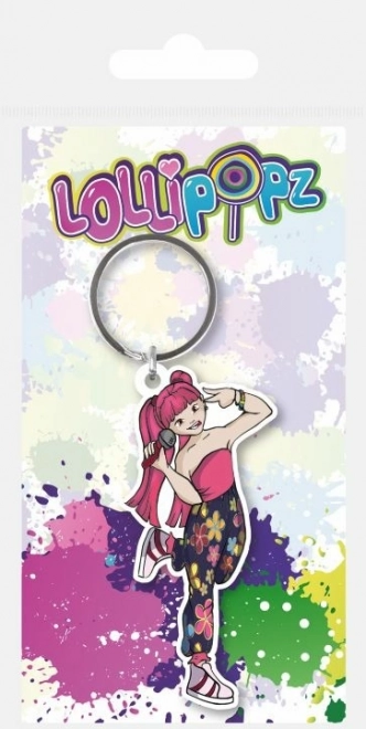 Gumowy brelok LOLLIPOPZ różowy