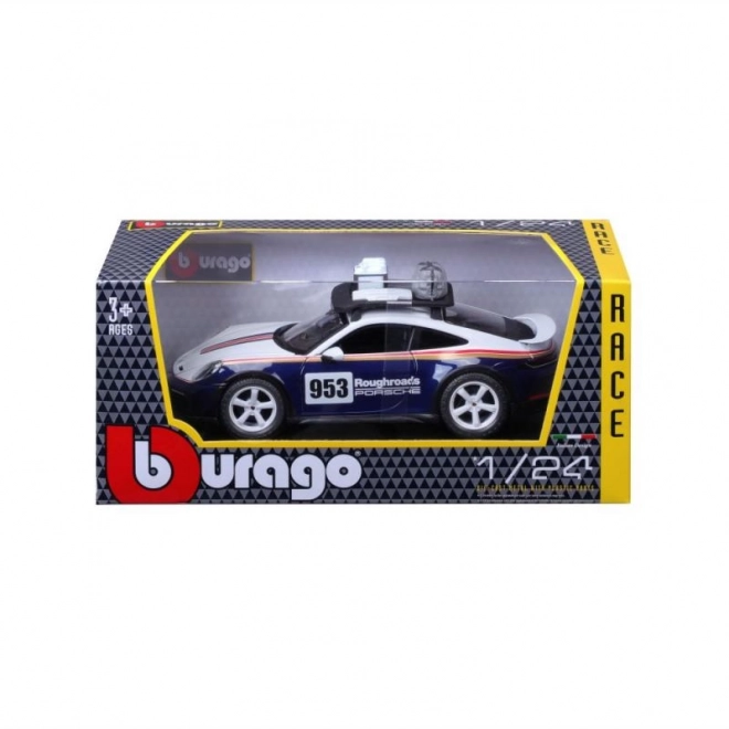 Bburago 1:24 Wyścigi - Porsche 911 Dakar - Niebieski 953 Roughroads