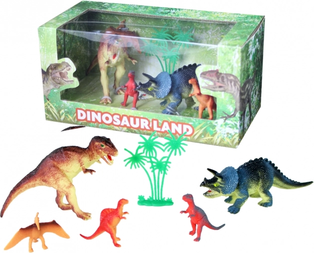 zestaw dinozaurów 5–13 cm w pudełku