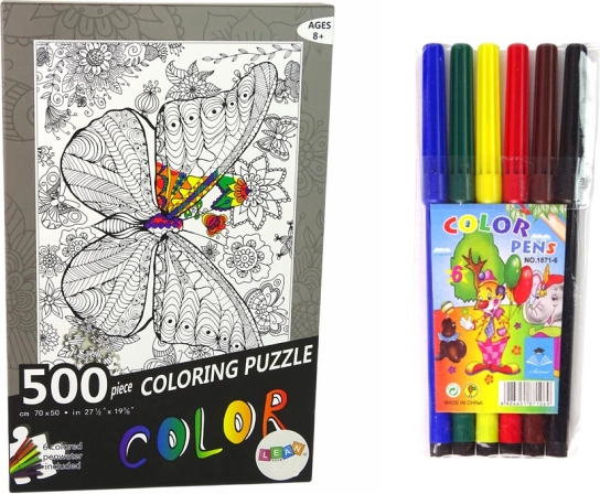 Kolorowanki Puzzle 500 elementów Motyl
