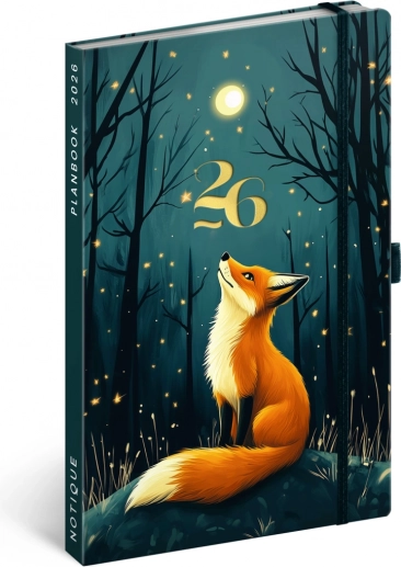 Planner i notes PLANBOOK Liszka 2026
