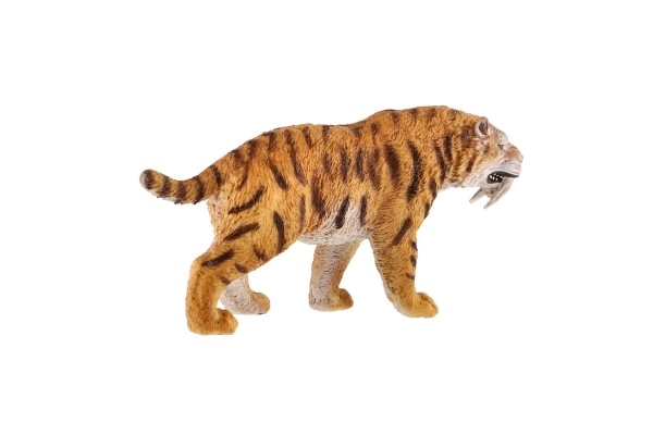 Tygr szablozębny zooted plastik 13cm w woreczku