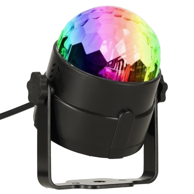 LED RGB kula disco z pilotem zdalnym