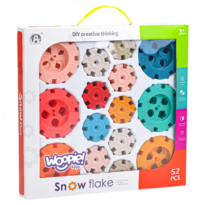 Klocki konstrukcyjne Wafle Jeżyk 52 szt.