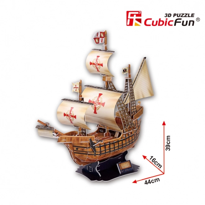 Puzzle 3D Statek Santa Maria