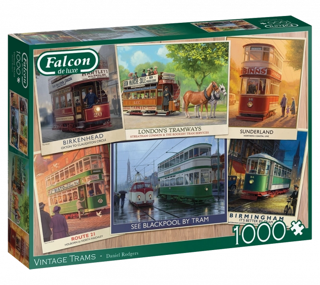 Puzzle historyczne tramwaje 1000 elementów