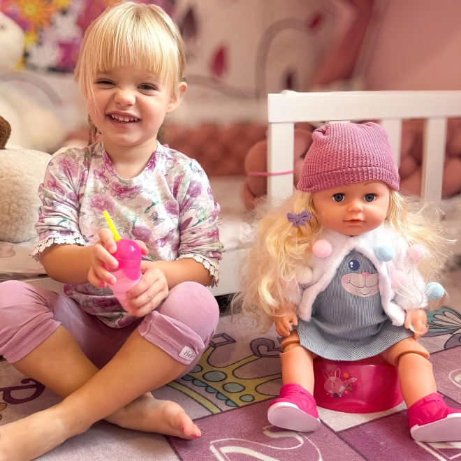 Interaktywna lalka Zosia z czapką 43 cm z akcesoriami
