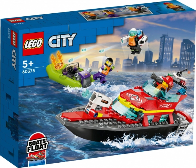LEGOae City 60373 Łódź ratunkowa straży pożarnej i ponton