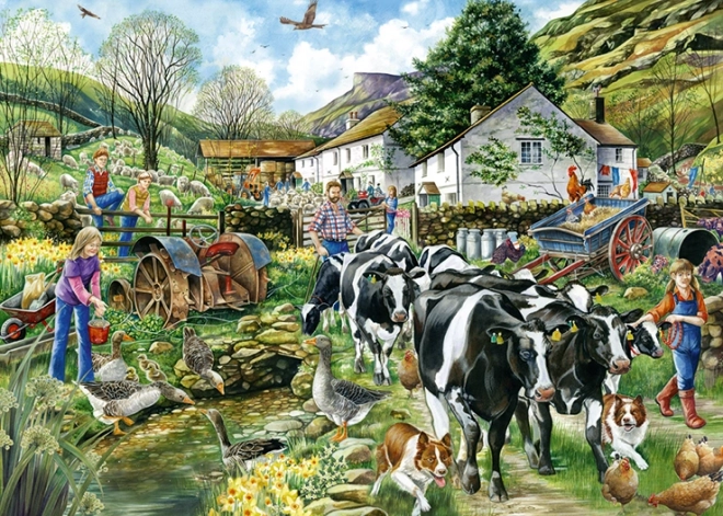 Puzzle Następny dzień na farmie 1000 elementów