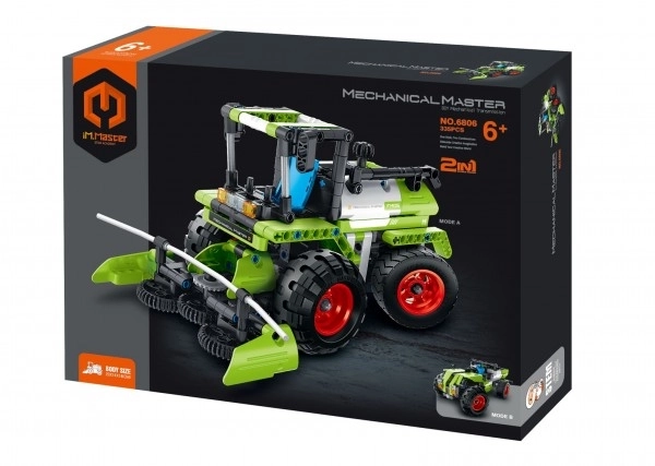 Zestaw konstrukcyjny IamMaster kombajn/terenowy samochód 2w1 plastikowy 335 elementów w pudełku 31x23x6,5cm