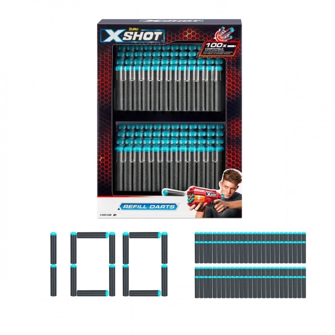 Zestaw 100 piankowych naboi X-Shot Excel