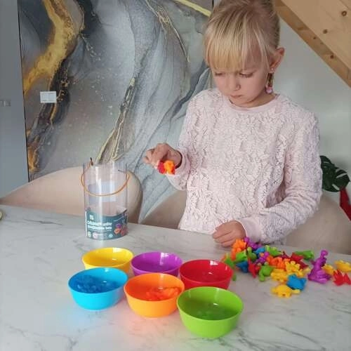 Dźwiękowa gra Montessori Naucz się liczyć – Dinozaury