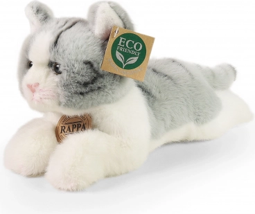 pluszowy kot szary leżący 20 cm ECO-FRIENDLY