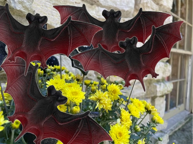 Dekoracja halloweenowa z nietoperzami zestaw