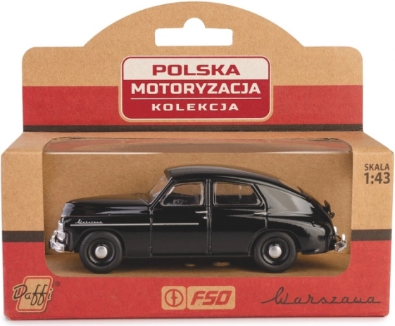metalowy model warszawa m20 1:43 – czarny