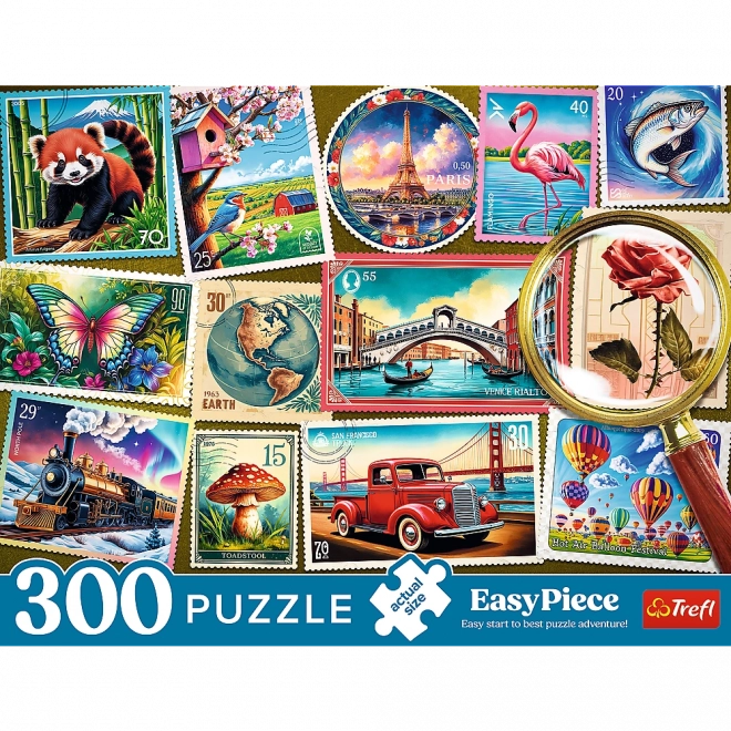 Puzzle Znaczki Pocztov	f - 300 Kawałków Trefl