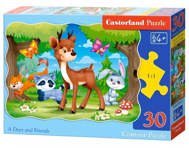 Puzzle Jeleń i Przyjaciele 30 Elementów