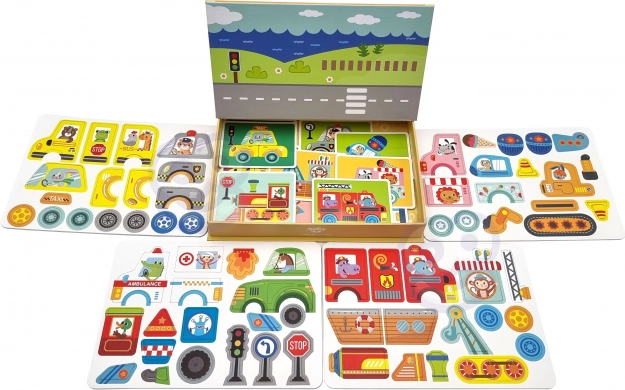 Tooky Toy Magnetyczna Szafka Montessori z 80 Elementami