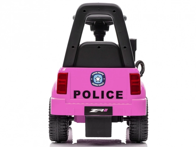 Dziecięce jeździk Policja różowy