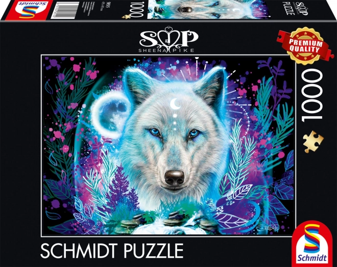 Puzzle Schmidt Neon: Polarny wilk 1000 elementów