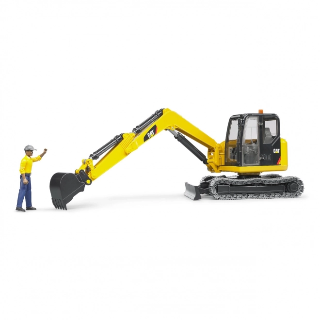 Bruder Minikoparka CAT z figurką